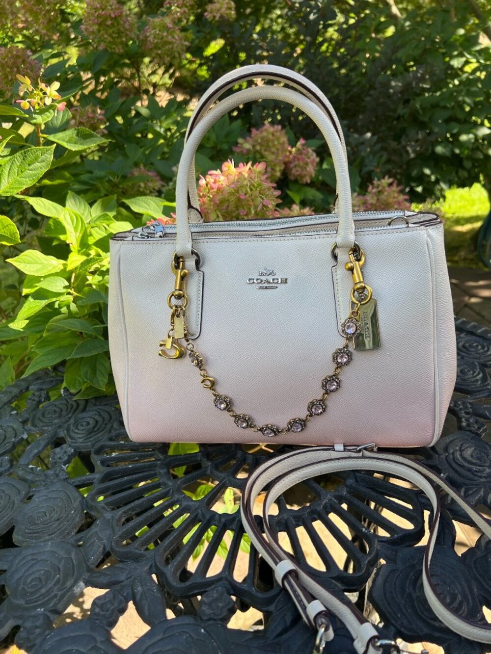Coach Surrey Carryall - Pink Ombré Crossgrain